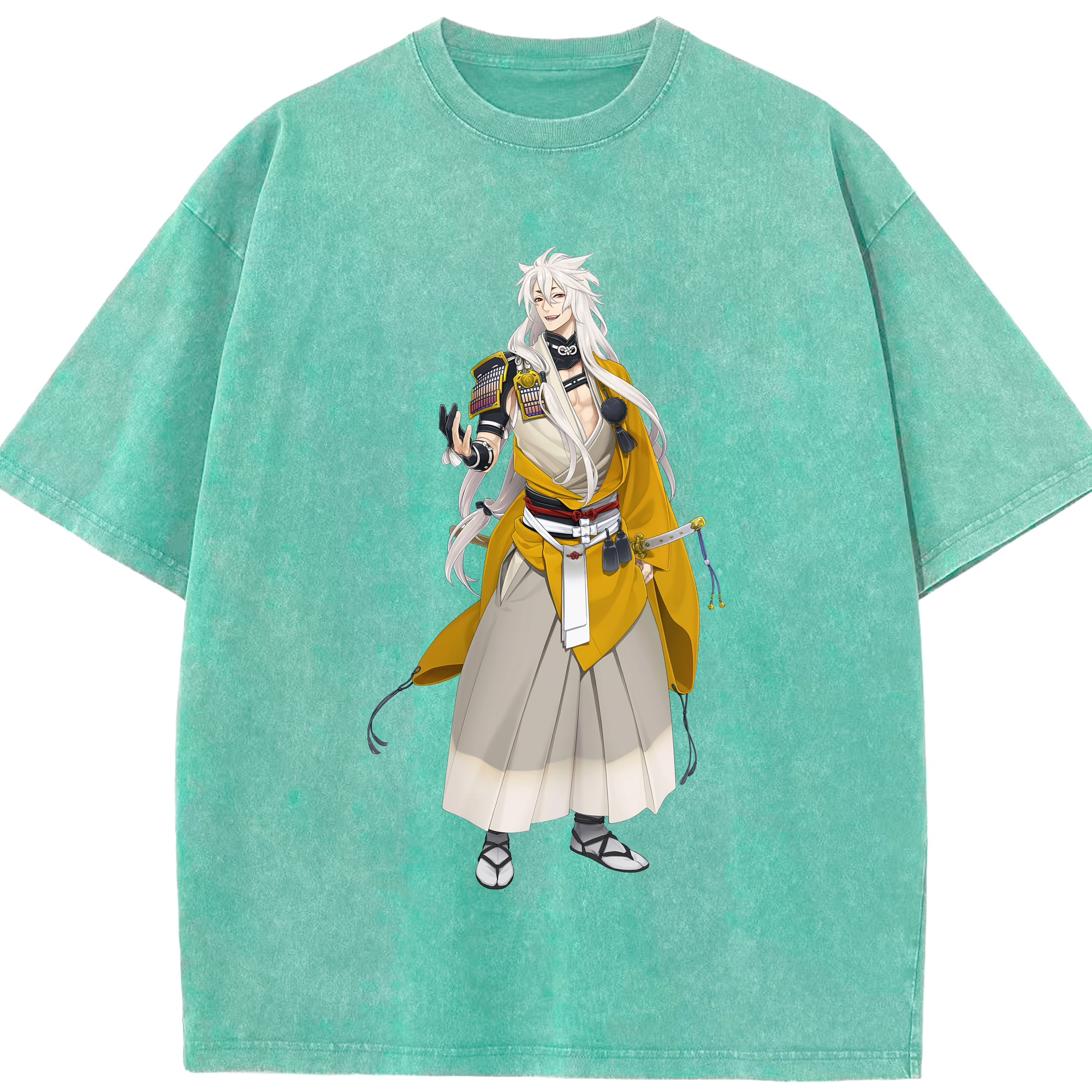（画像用） 刀剣乱舞 Touken Ranbu 綿100% ヴィンテージ風 半袖Tシャツ（フロントプリント）